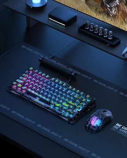 Mercury K1 Lite – Transparent Black Mechanical Keyboard