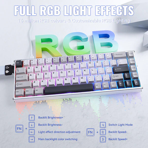 ATTACK SHARK X68MAX HE Rapid Trigger Aluminum Keyboard Magnetic Switch