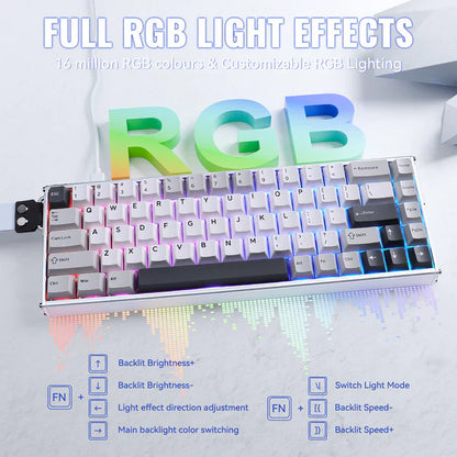 ATTACK SHARK X68MAX HE Rapid Trigger Aluminum Keyboard Magnetic Switch