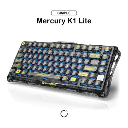 Mercury K1 Lite – Transparent Black Mechanical Keyboard